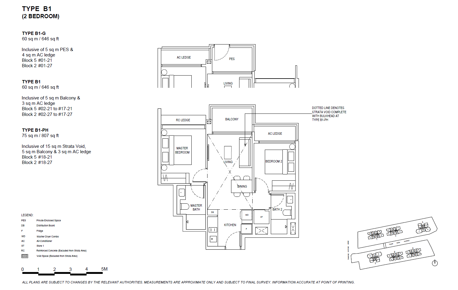 The Continuum 1 Bedroom Floor Plan 1