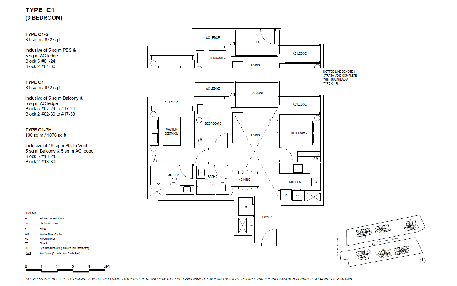 The Continuum 1 Bedroom Floor Plan 4